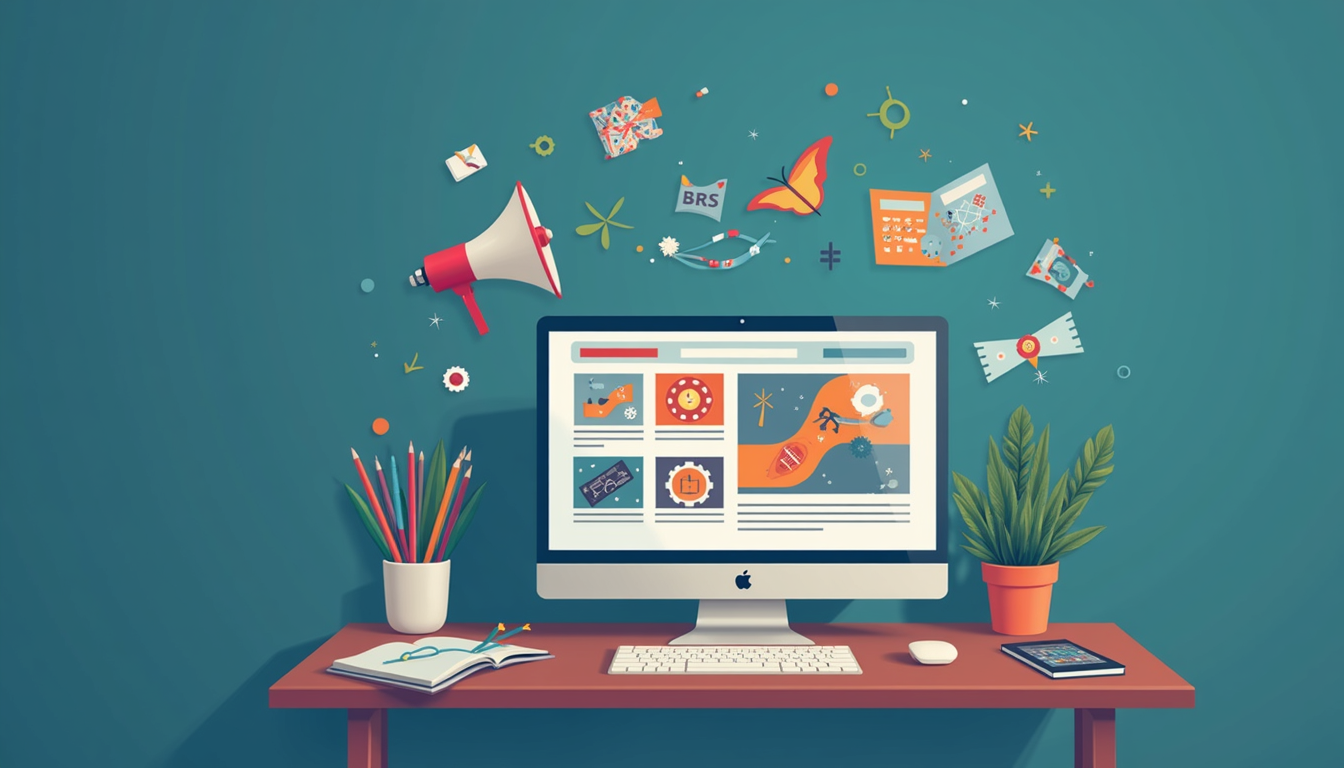 Design modern pentru un site de firma video