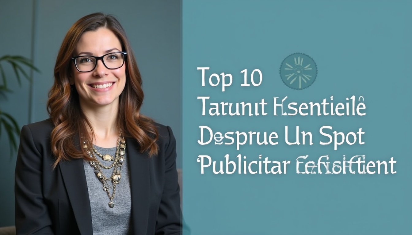 Oameni colaborând la crearea unui spot publicitar pe un ecran mare, simbolizând creativitatea și strategia.